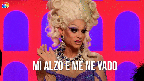 mi alzo e me ne vado